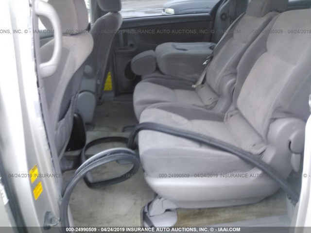 5TDZK23CX8S210083 - 2008 TOYOTA SIENNA CE/LE SILVER photo 8