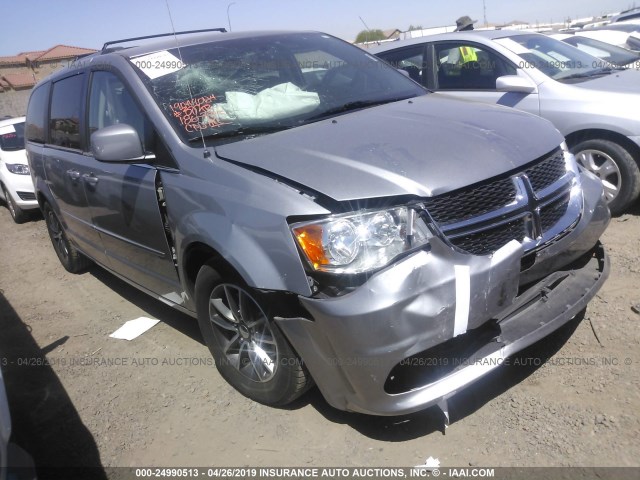 2C4RDGCG3HR857993 - 2017 DODGE GRAND CARAVAN SXT SILVER photo 1