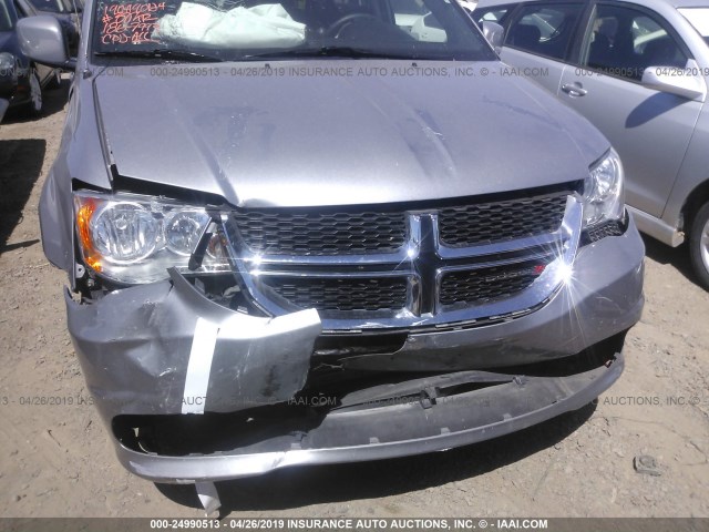 2C4RDGCG3HR857993 - 2017 DODGE GRAND CARAVAN SXT SILVER photo 6