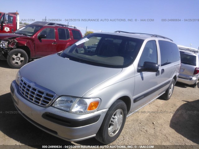 1GNDX03E4YD271823 - 2000 CHEVROLET VENTURE SILVER photo 2