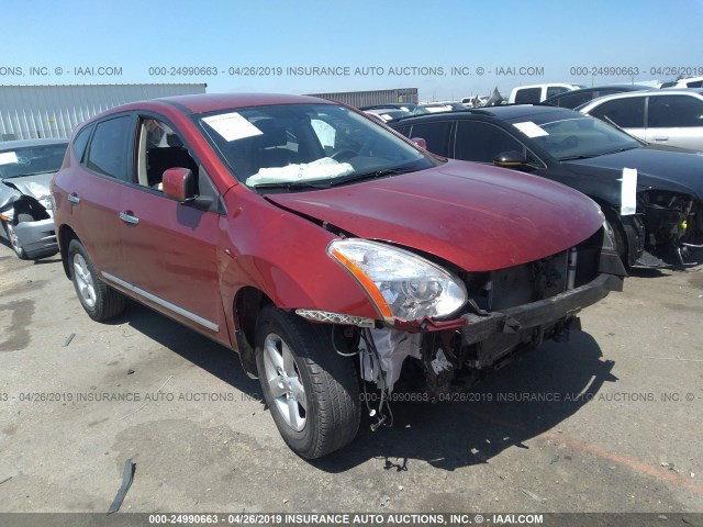 JN8AS5MT3DW001473 - 2013 NISSAN ROGUE S/SV RED photo 1