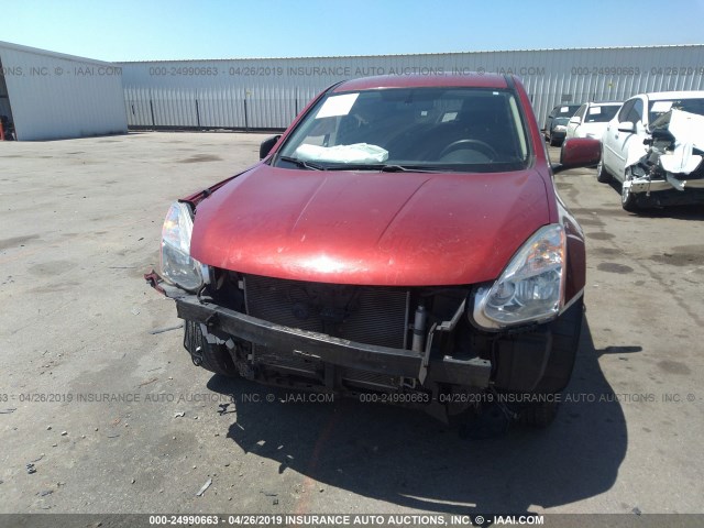JN8AS5MT3DW001473 - 2013 NISSAN ROGUE S/SV RED photo 6