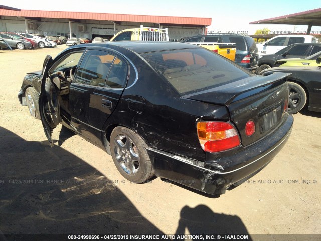 JT8BD68S1Y0114296 - 2000 LEXUS GS 300 BLACK photo 3