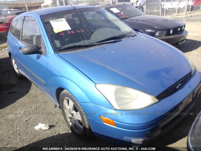 3FAFP31342R167292 - 2002 FORD FOCUS ZX3 BLUE photo 1