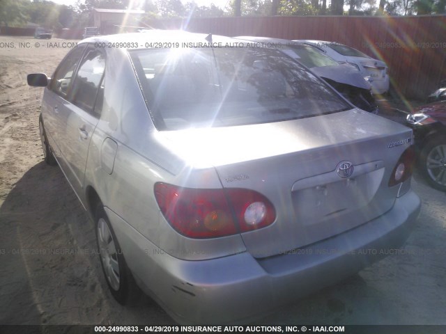 1NXBR32E64Z296158 - 2004 TOYOTA COROLLA CE/LE/S SILVER photo 3