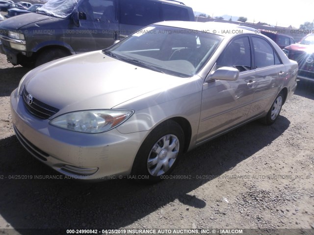 4T1BE30K92U108914 - 2002 TOYOTA CAMRY LE/XLE/SE TAN photo 2