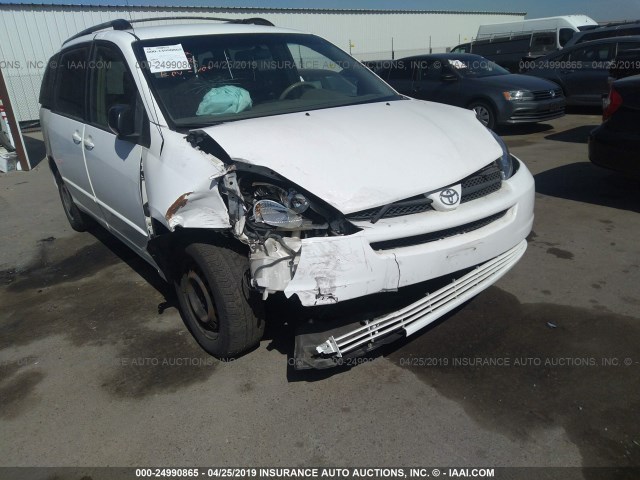 5TDZA23CX4S085258 - 2004 TOYOTA SIENNA CE/LE WHITE photo 6