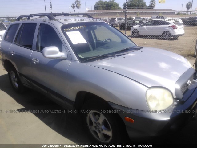 KM8SB12B24U634380 - 2004 HYUNDAI SANTA FE GL SILVER photo 1