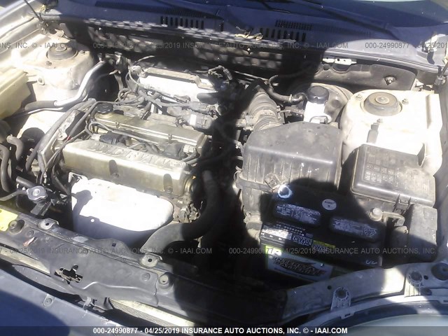 KM8SB12B24U634380 - 2004 HYUNDAI SANTA FE GL SILVER photo 10