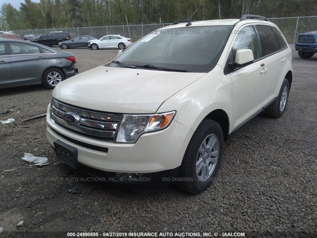 2FMDK48C18BA73966 - 2008 FORD EDGE SEL CREAM photo 2