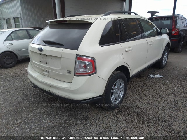 2FMDK48C18BA73966 - 2008 FORD EDGE SEL CREAM photo 4