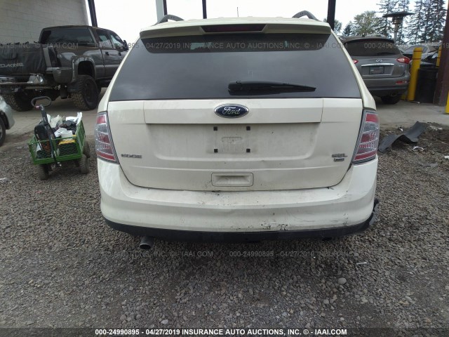 2FMDK48C18BA73966 - 2008 FORD EDGE SEL CREAM photo 6