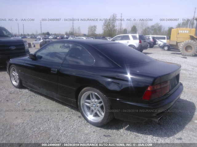 WBAEG2315NCB74279 - 1992 BMW 850 I AUTOMATIC BLACK photo 3