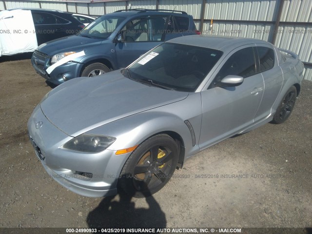 JM1FE17N850158516 - 2005 MAZDA RX8 SILVER photo 2