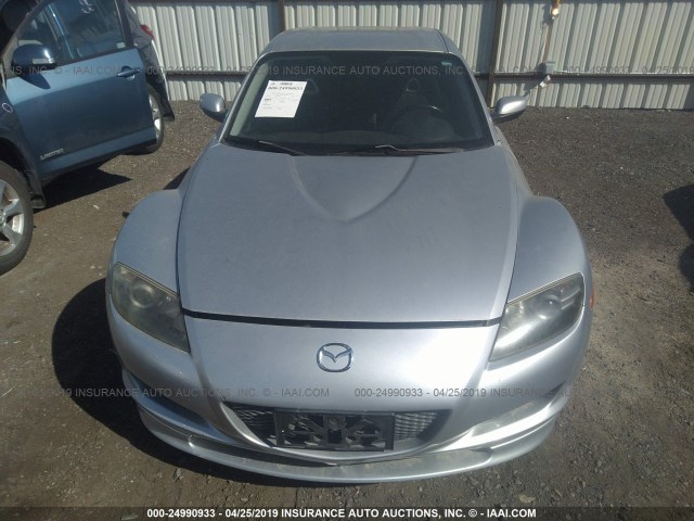 JM1FE17N850158516 - 2005 MAZDA RX8 SILVER photo 6