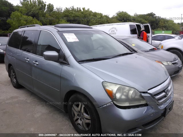 5FNRL38726B065993 - 2006 HONDA ODYSSEY EXL Light Blue photo 1