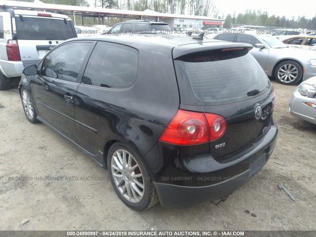 WVWFV71K57W048816 - 2007 VOLKSWAGEN NEW GTI FAHRENHEIT BLACK photo 3