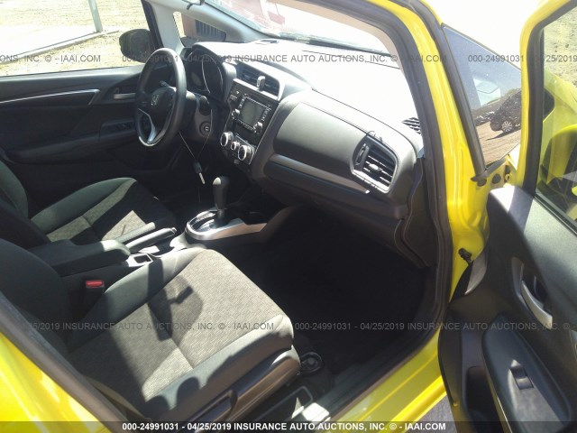 JHMGK5H50GX040486 - 2016 HONDA FIT LX YELLOW photo 5