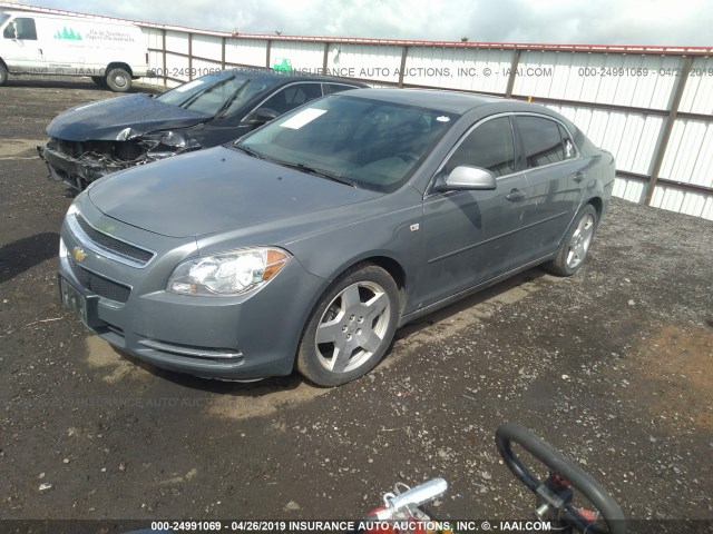 1G1ZJ577X84288188 - 2008 CHEVROLET MALIBU 2LT GRAY photo 2