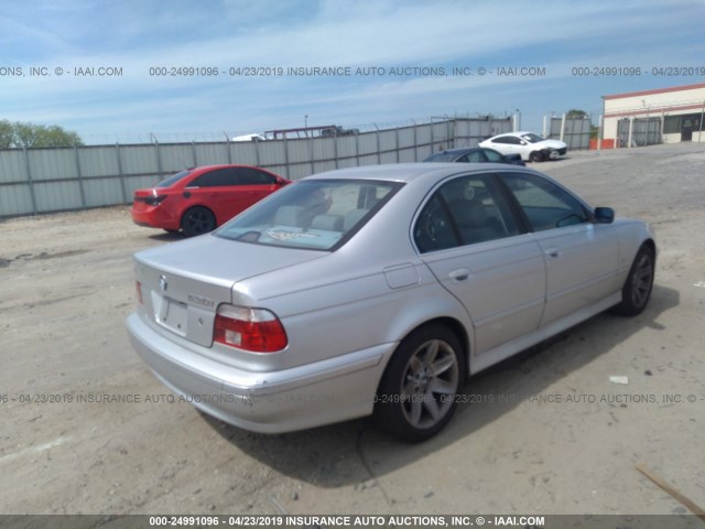 WBADT63403CK30177 - 2003 BMW 530 I AUTOMATIC SILVER photo 4