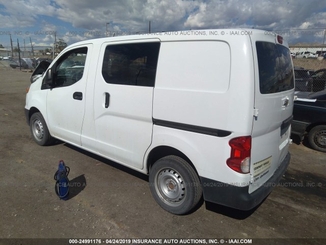 3N63M0ZN7GK690152 - 2016 CHEVROLET CITY EXPRESS LT WHITE photo 3