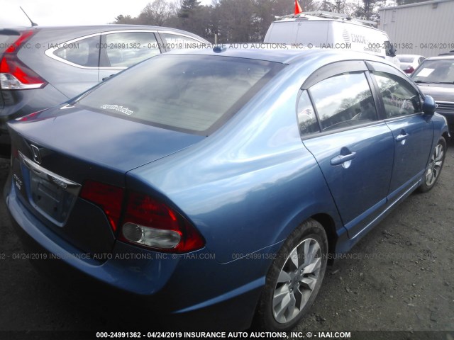 2HGFA1F94BH515926 - 2011 HONDA CIVIC EXL BLUE photo 4