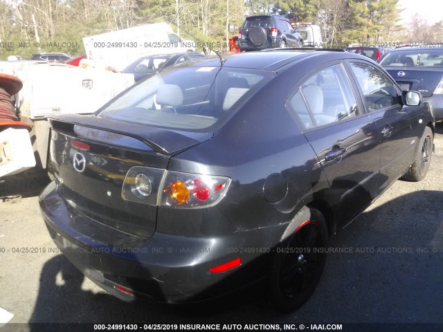 JM1BK324161403931 - 2006 MAZDA 3 S BLACK photo 4