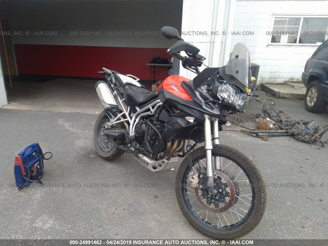 SMTE06BF1BJ497178 - 2011 TRIUMPH MOTORCYCLE TIGER 800XC ABS RED photo 1