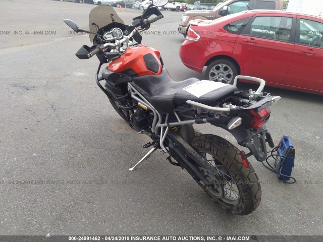 SMTE06BF1BJ497178 - 2011 TRIUMPH MOTORCYCLE TIGER 800XC ABS RED photo 3