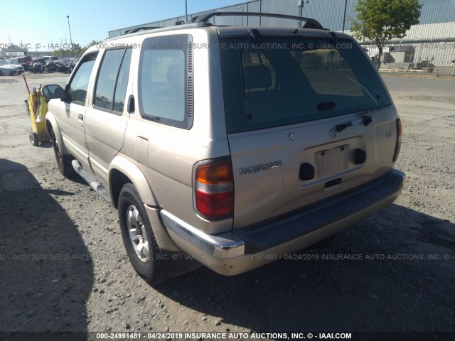 JN8AR05S3XW291481 - 1999 NISSAN PATHFINDER XE/LE GOLD photo 3