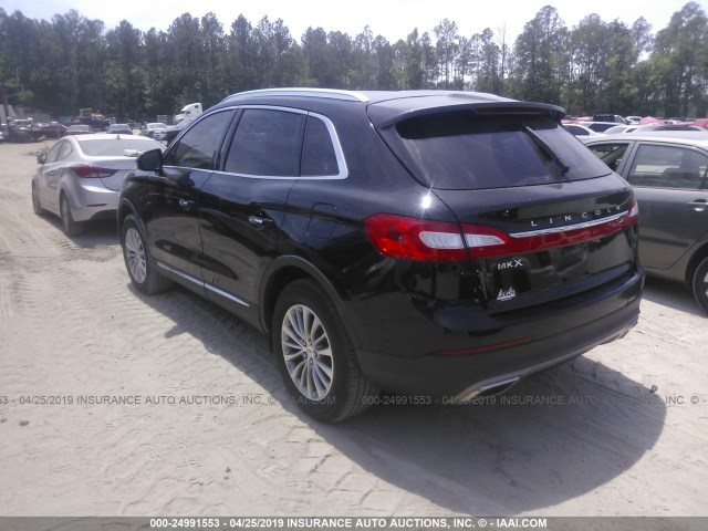 2LMTJ6KR2GBL33012 - 2016 LINCOLN MKX SELECT BLACK photo 3