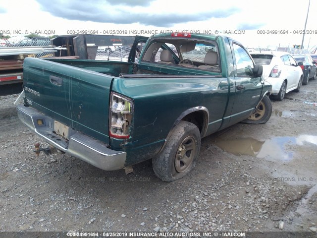 1D7HA16K83J629847 - 2003 DODGE RAM 1500 ST GREEN photo 4