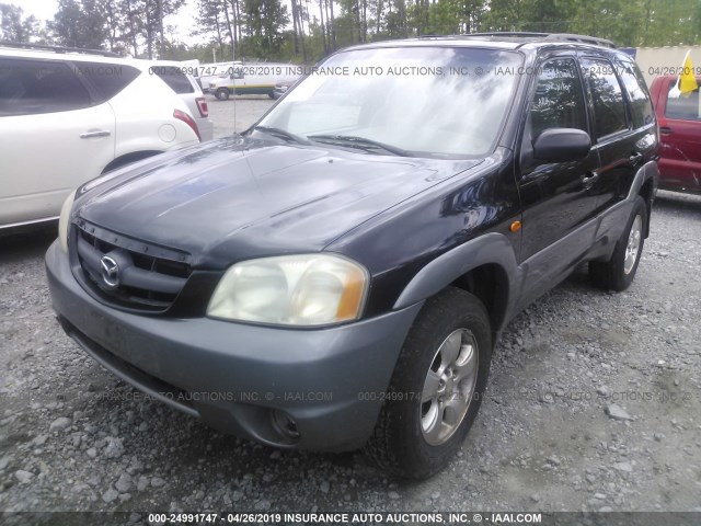 4F2YU09101KM00844 - 2001 MAZDA TRIBUTE LX/ES BLACK photo 2