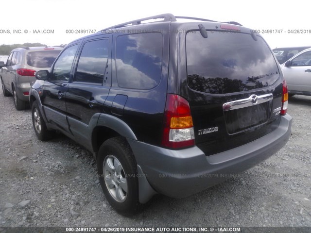 4F2YU09101KM00844 - 2001 MAZDA TRIBUTE LX/ES BLACK photo 3