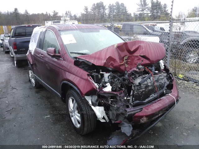 JHLRE4H72BC006601 - 2011 HONDA CR-V EXL RED photo 1