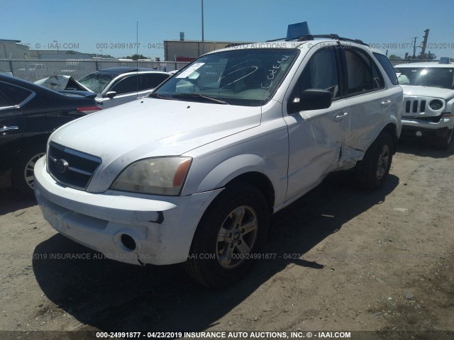 KNDJD733X55477438 - 2005 KIA SORENTO EX/LX WHITE photo 6