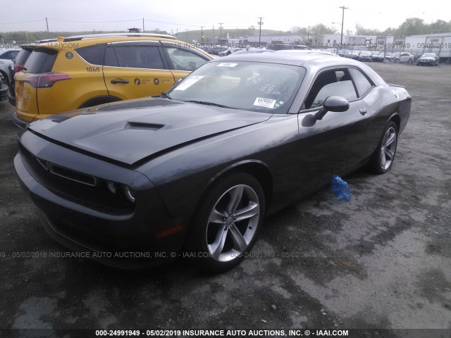 2C3CDZAG2FH700614 - 2015 DODGE CHALLENGER SXT GRAY photo 2