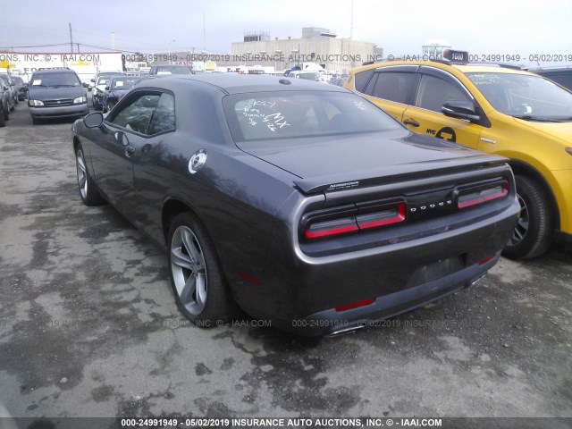 2C3CDZAG2FH700614 - 2015 DODGE CHALLENGER SXT GRAY photo 3