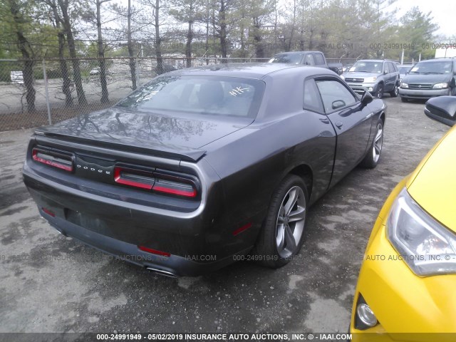 2C3CDZAG2FH700614 - 2015 DODGE CHALLENGER SXT GRAY photo 4