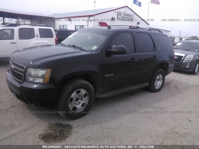 1GNSKBE03BR322709 - 2011 CHEVROLET TAHOE K1500 LT BLACK photo 2