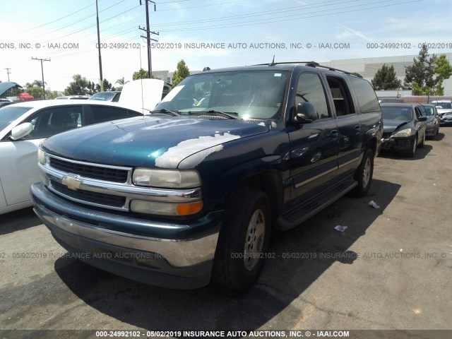 1GNEC16Z75J178442 - 2005 CHEVROLET SUBURBAN C1500 BLUE photo 2