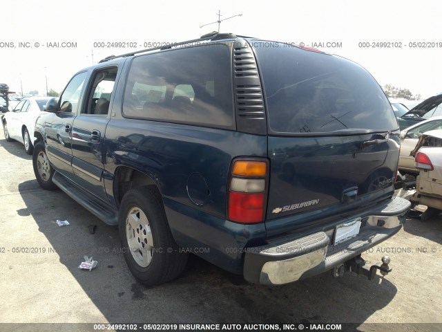 1GNEC16Z75J178442 - 2005 CHEVROLET SUBURBAN C1500 BLUE photo 3