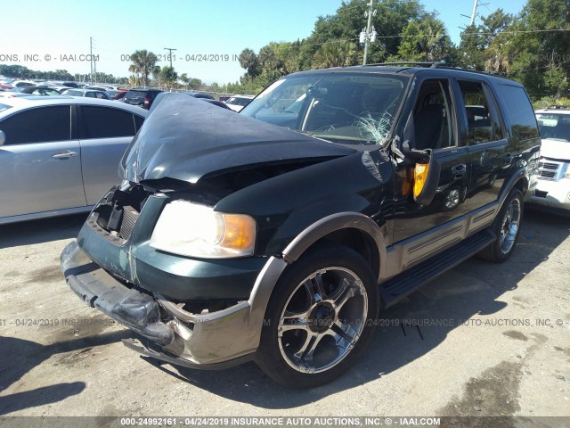 1FMRU17W53LB53824 - 2003 FORD EXPEDITION EDDIE BAUER GREEN photo 2