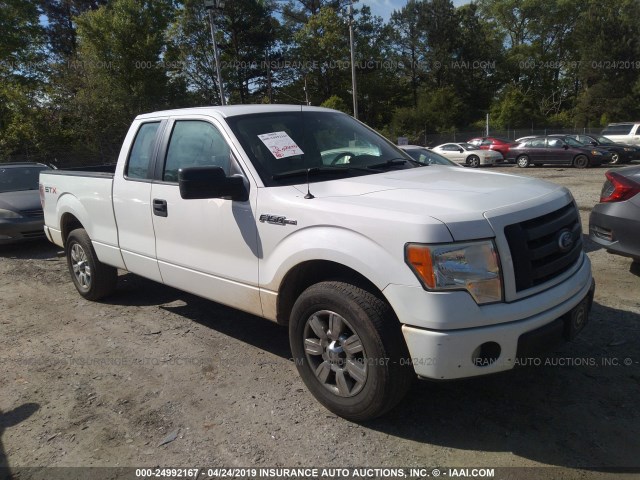 1FTEX1C8XAFA67096 - 2010 FORD F150 SUPER CAB WHITE photo 1