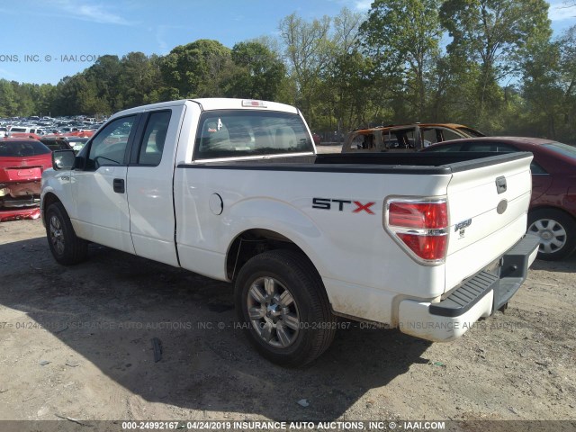 1FTEX1C8XAFA67096 - 2010 FORD F150 SUPER CAB WHITE photo 3