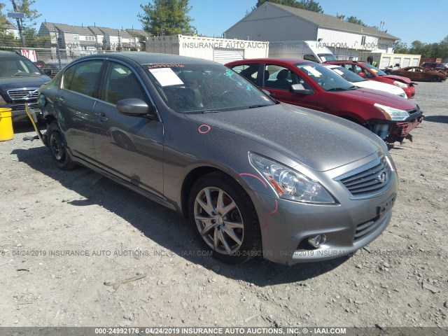 JN1CV6AR9DM757687 - 2013 INFINITI G37 GRAY photo 1