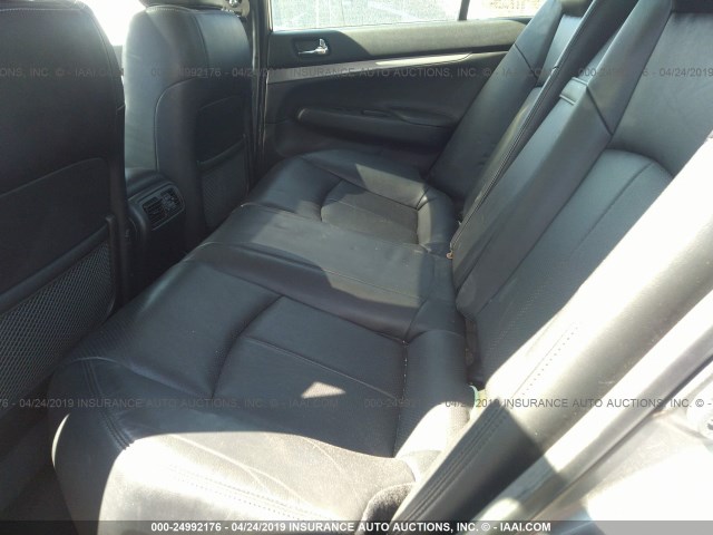 JN1CV6AR9DM757687 - 2013 INFINITI G37 GRAY photo 8