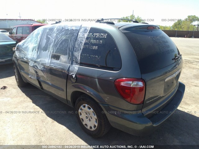 1C4GP45R44B570652 - 2004 CHRYSLER TOWN & COUNTRY  GREEN photo 3