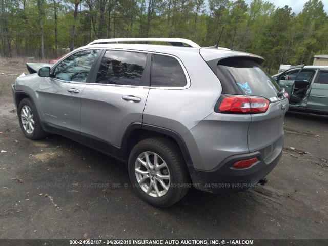 1C4PJLCB4HW502674 - 2017 JEEP CHEROKEE LATITUDE GRAY photo 3