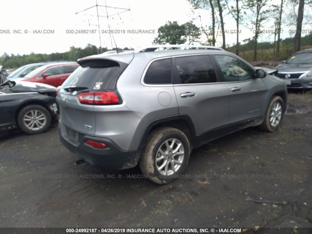 1C4PJLCB4HW502674 - 2017 JEEP CHEROKEE LATITUDE GRAY photo 4